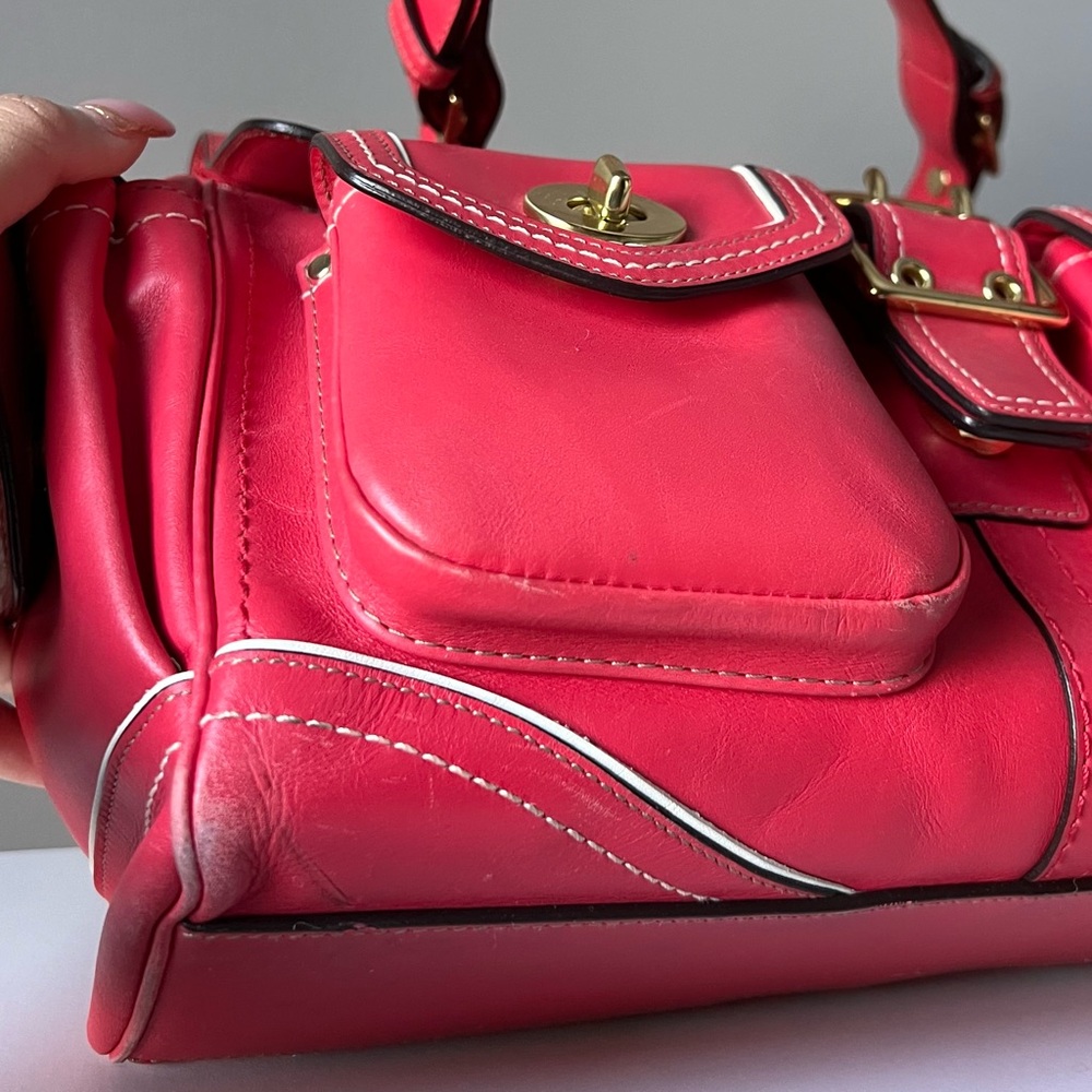 Coach Limited Edition 2006 Daphne Top Handle Satchel - Watermelon Leather - Picture 5 of 16